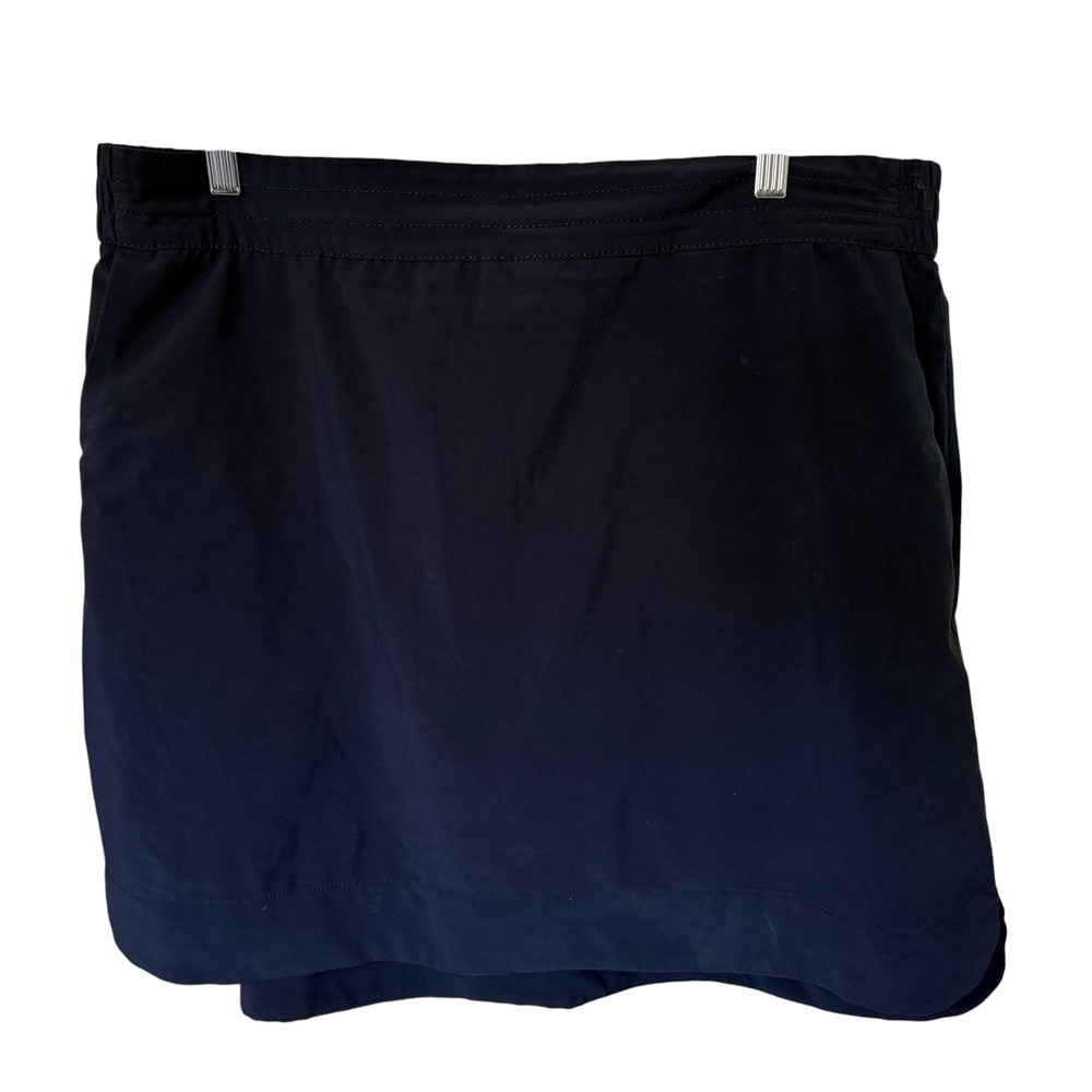 Style & Co Sport Skort Women Large Navy Blue Good Active Athletic Tennis Golf